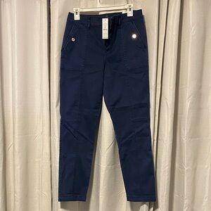 White House Black Market Insignia Blue Pret A Jet Slim Ankle Pants NWT size 6CR